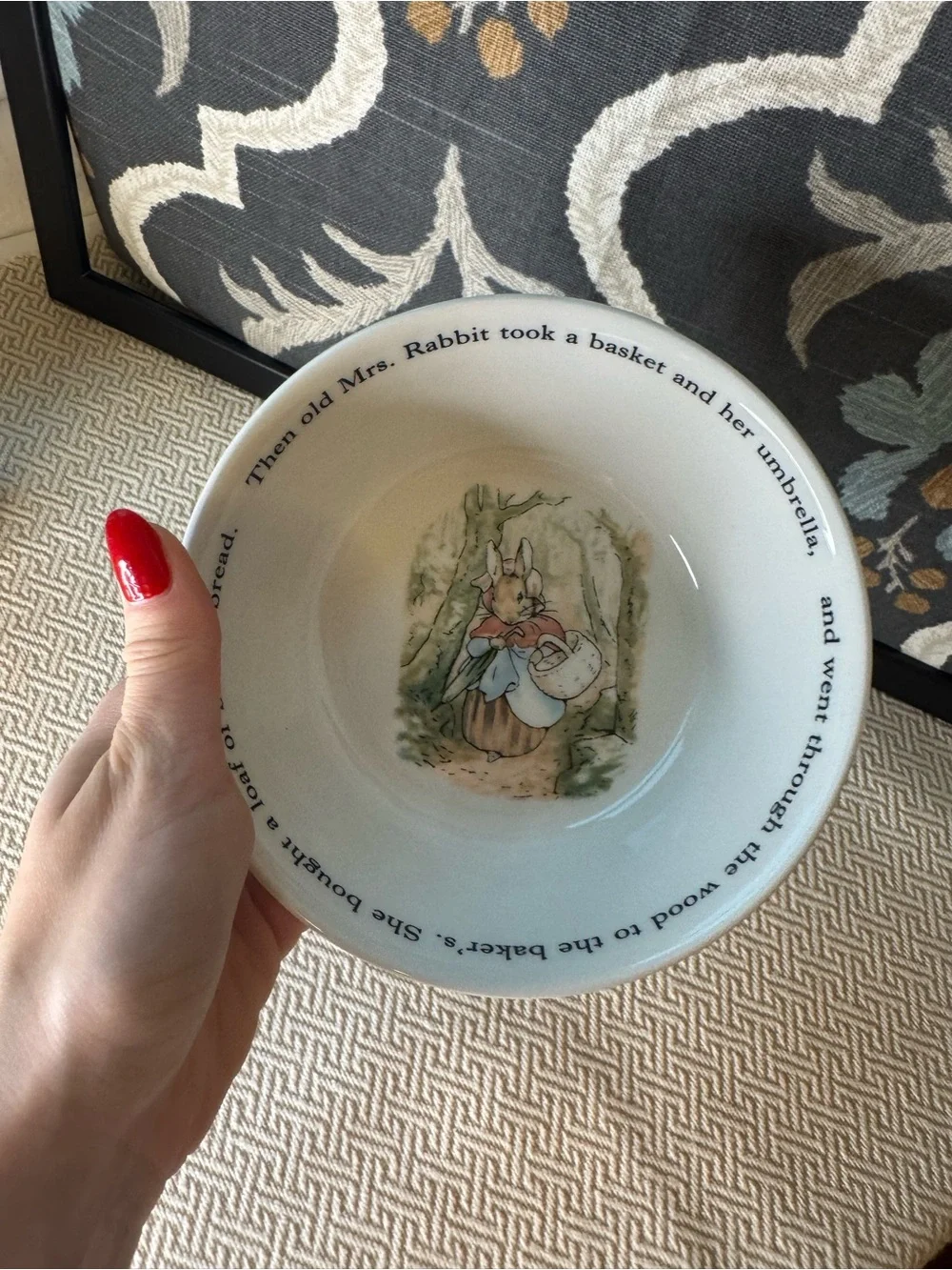 Wedgwood Peter Rabbit Tea Cup and Bowl Set in Blue and Yellow